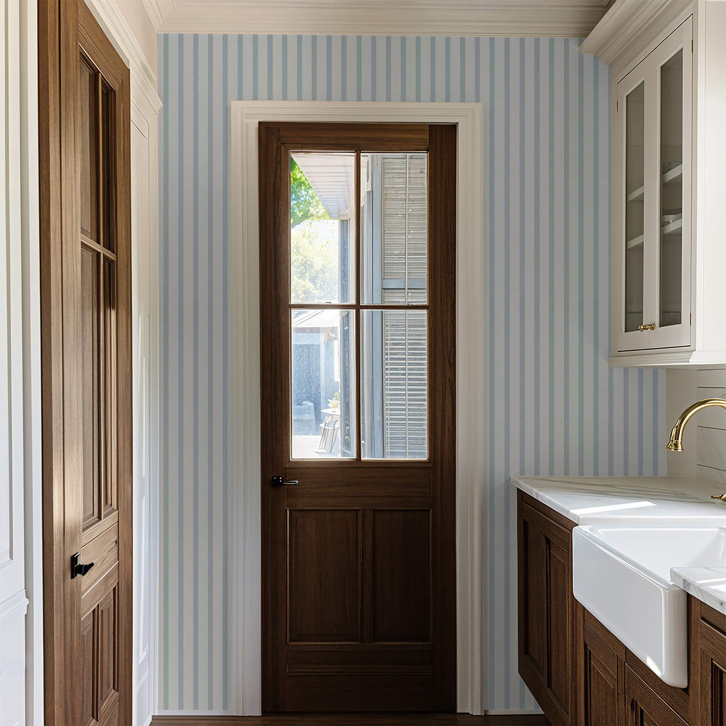 The Jordan (Blue) Wallpaper - 18 FT H X 4.75 FT W P&S - - Overstock