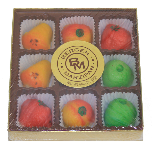 Marzipan Fruit Gift Box - 4 oz - Default Title - Food >> Candy Shoppe >> Gourmet