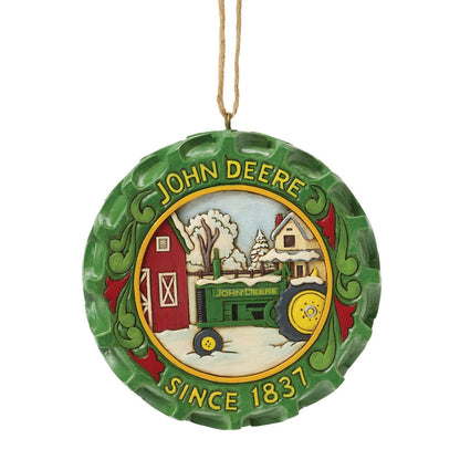 Tractor Tire with Scene Ornament - Default Title - Christmas >> Ornaments >> Jim Shore
