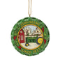 Tractor Tire with Scene Ornament - Default Title - Christmas >> Ornaments >> Jim Shore