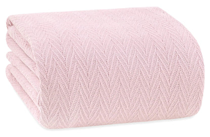 Pink King Size Cotton Blanket - Kia Day Design