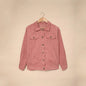 Corduroy Pocket Button Casual Jacket Shirt - Kia Day Design