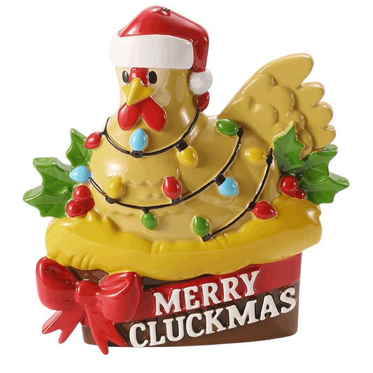 Merry Cluckmas Ornament - Default Title - Christmas >> Ornaments >> Animals