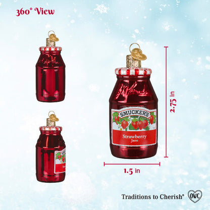 Smucker's Strawberry Jam Ornament - - Christmas >> Ornaments >> Food & Drink