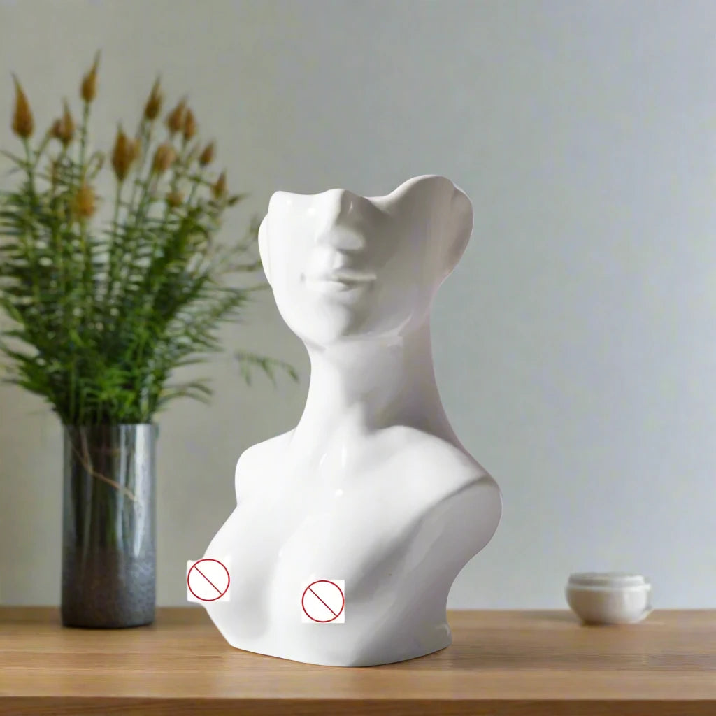 Nordic Ceramic Vase - White White - vase