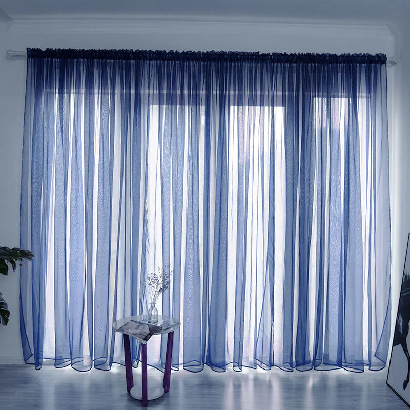 Solid Color Gauze Curtains - Kia Day Design