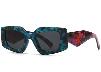 Retro Rectangular Cat Eye Sunglasses - Kia Day Design