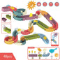 Baby Bath Duck Toys DIY Marble Race Run Assembling Track Kia Day Design