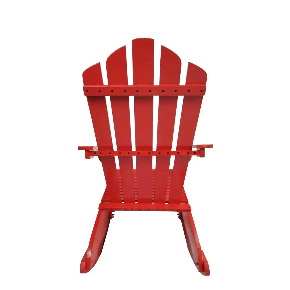 Reclining Wooden Outdoor Rocking Adirondack Chair