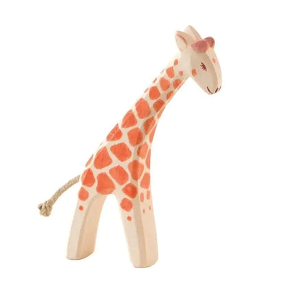 Wooden Animal Figures Elephant Lion Giraffe - Kia Day Design