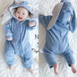 Baby Romper Cotton Jumpsuit Light Blue