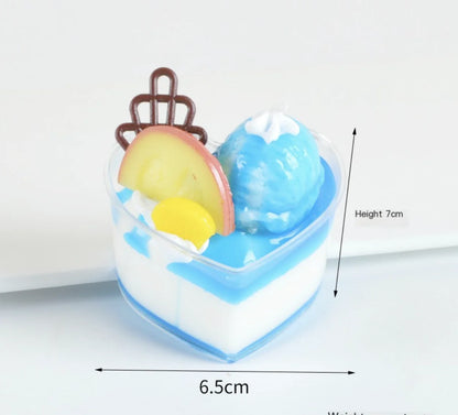 Miniature Faux Cupcake and Dessert Fridge Magnets - - magnets