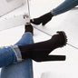 Zipped Open Toe Ankle Boots - Kia Day Design