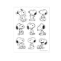 Eureka Peanuts Snoopy Extra Large Stickers for Kids and Teachers Multicolor 36 Pieces Kia Day Design