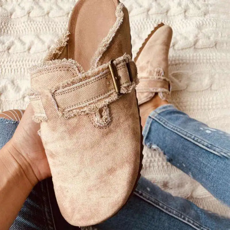 Women's Flat Heel Round Toe Loafers - Kia Day Design