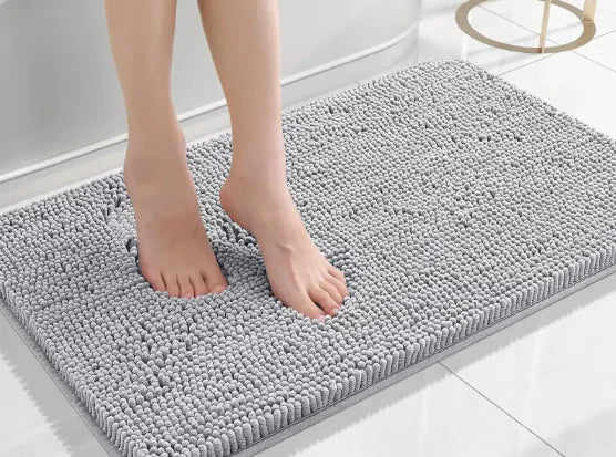 Long Chenille Non-Slip Floor Mat - - rug