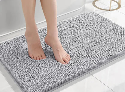 Long Chenille Non-Slip Floor Mat - - rug