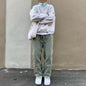 Washed Old Double Knee Canvas Pants - Kia Day Design