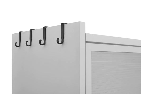 4 Level Glass Flip Door Cabinet - Kia Day Design