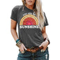 Kaislandy Women's You are My Sunshine T Shirt - Gray - Women's Tops