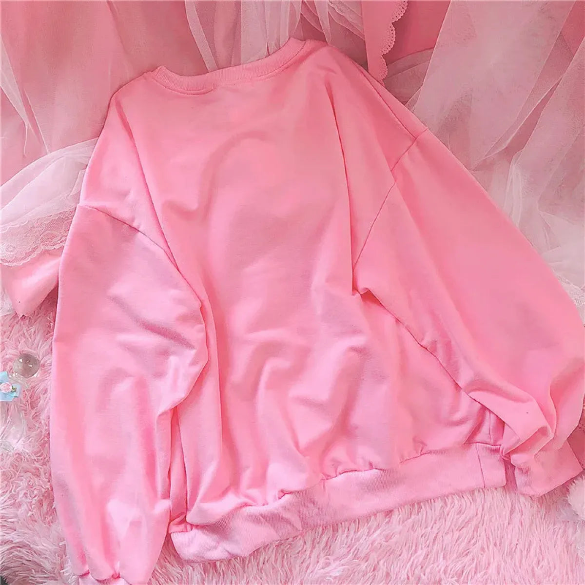 Harajuku Kawaii Strawberry Sweatshirt - -