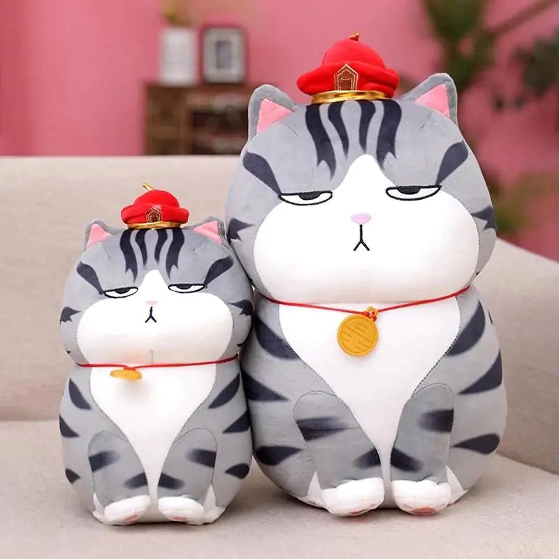 Moody Kawaii Cat Plush Toy