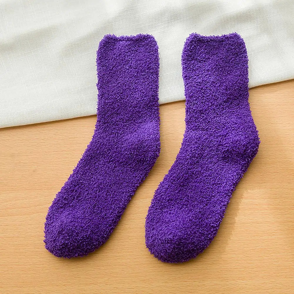 Women's Cute Soft Fluffy Vibrant Socks