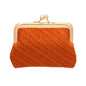Orange Vintage Coin Purse - A orange - change purse