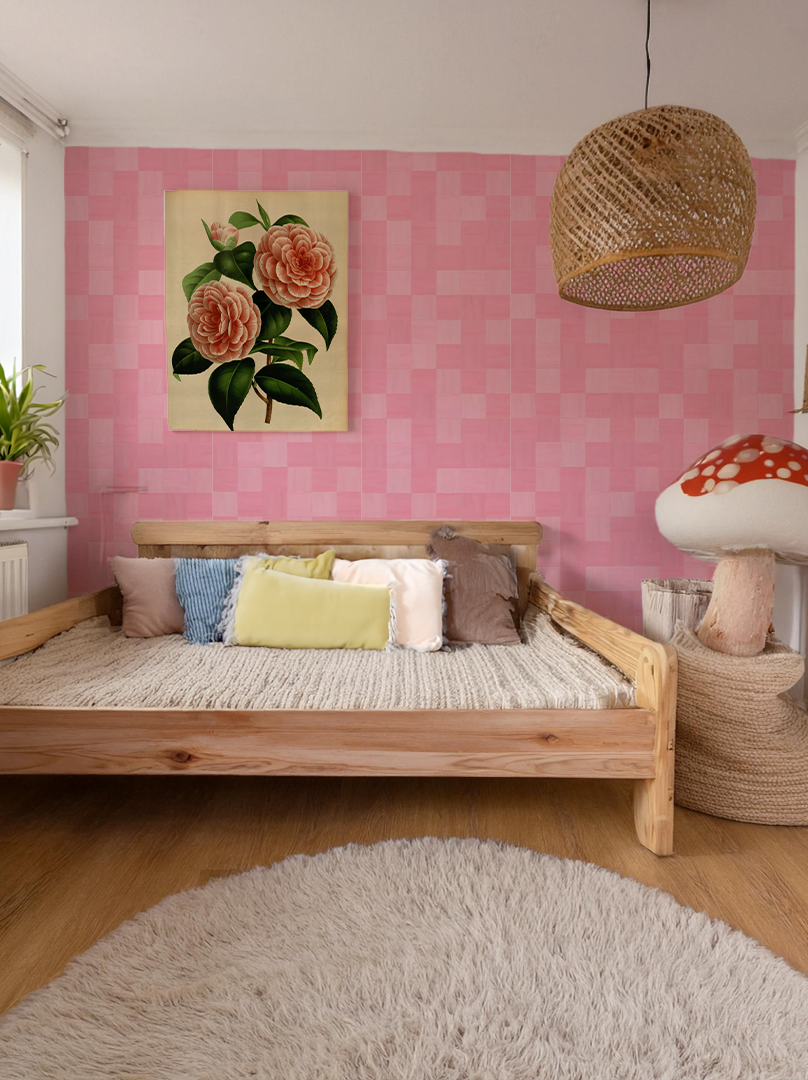 Zellige Wallpaper, pink- Samantha Santana Creative- {{Product type}}