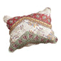 DaDa Bedding Bohemian Cranberry Sage Chevron Patchwork Floral Pillow Sham - King 20" x 36" - Pillow Case