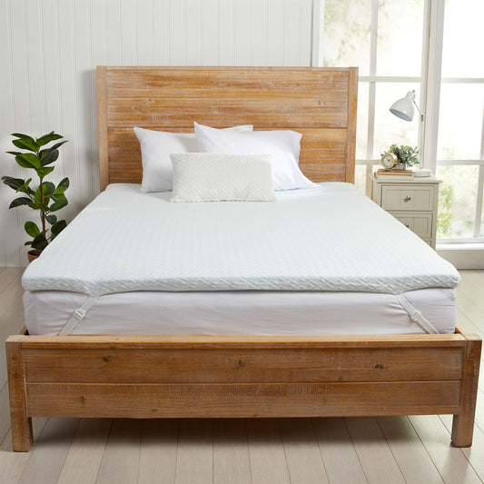 2-Inch Gel Memory Foam Mattress Topper - White - Mattress Pads