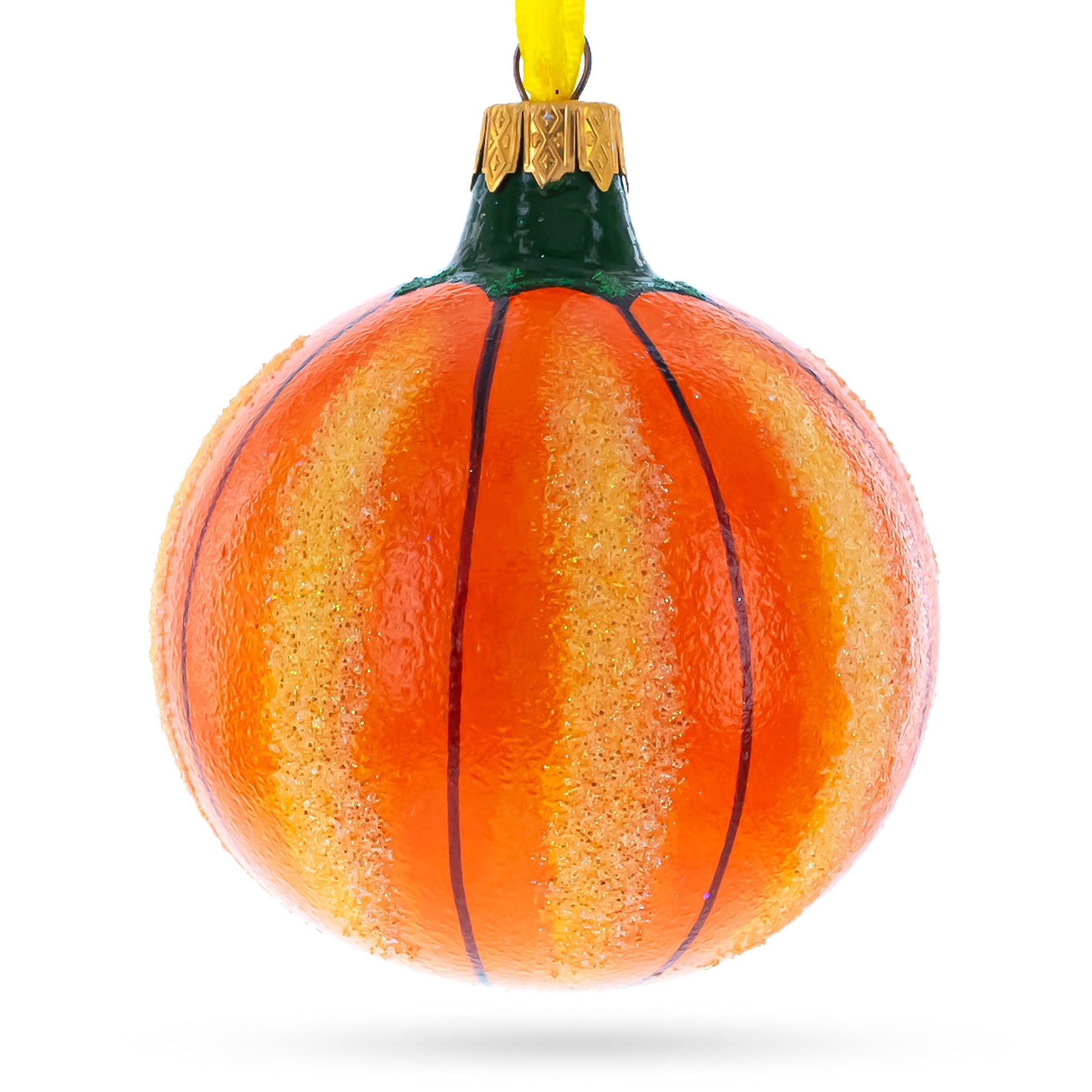 Jack-o'-lantern Glass Ball Halloween Ornament 3.25 Inches - - Christmas Ornaments > Celebrations > Halloween