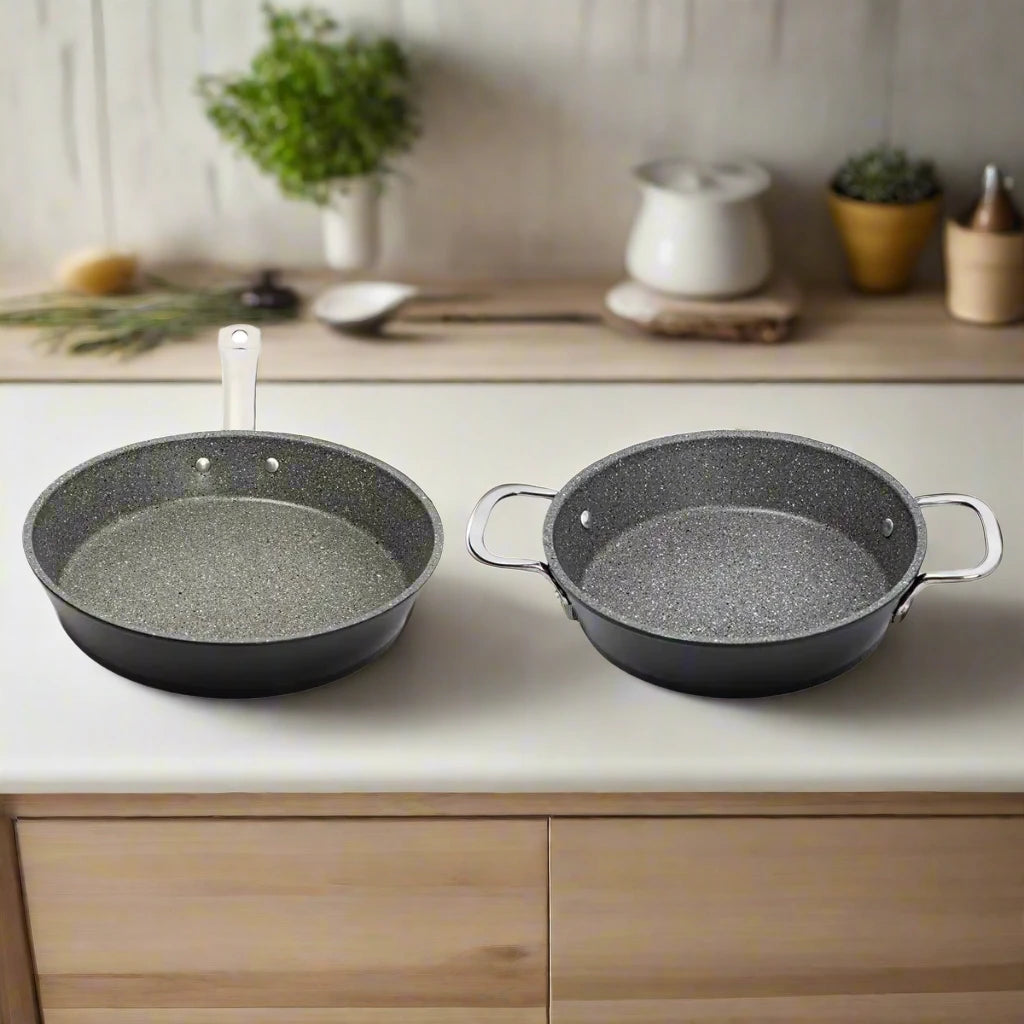 Serenk Excellence 2 Piece Granite Pan Set