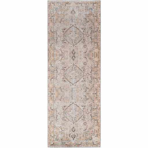Brown Standon Vintage Washable Area Rug - - Rugs
