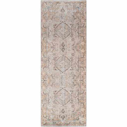 Brown Standon Vintage Washable Area Rug - - Rugs