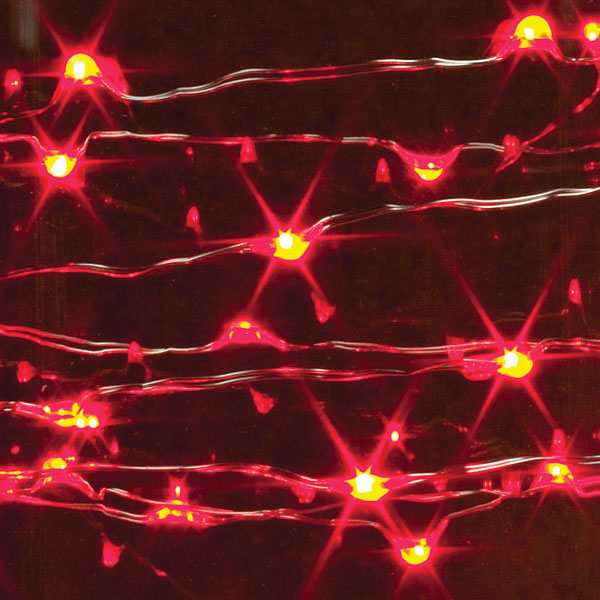 20'L Red Light String UL - - Christmas >> Lighting