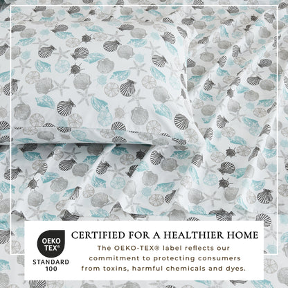 Coastal Printed Sheet Set - Newport Collection - - Bed Sheets
