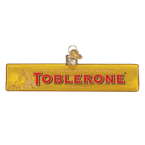 Toblerone Glass Ornament - Default Title - Christmas >> Ornaments >> Food & Drink