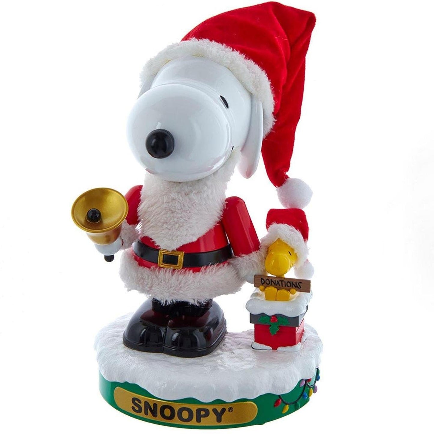 Kurt Adler Musical Santa Snoopy Nutcracker - - Seasonal & Holiday Decorations