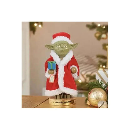 Kurt Adler 9-Inch Yoda in Santa Robe Nutcracker - - Nutcrackers