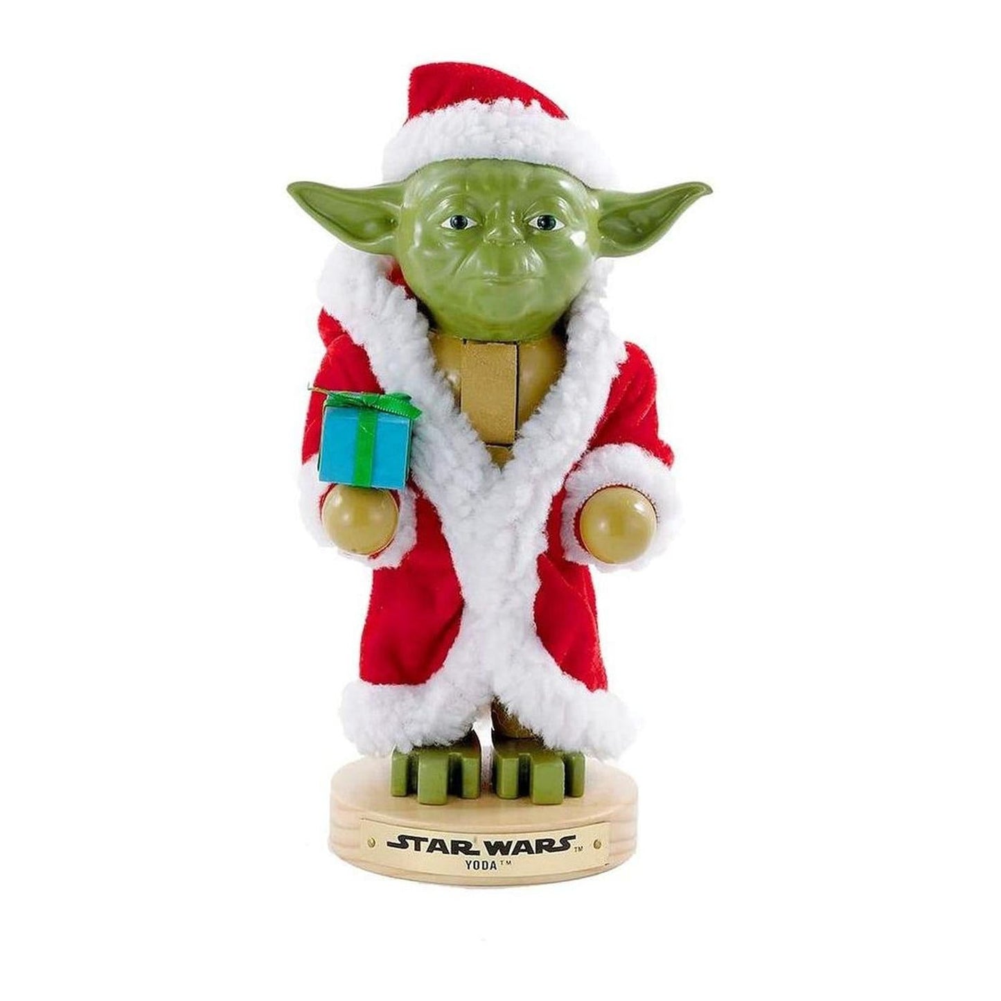 Kurt Adler 9-Inch Yoda in Santa Robe Nutcracker - - Nutcrackers