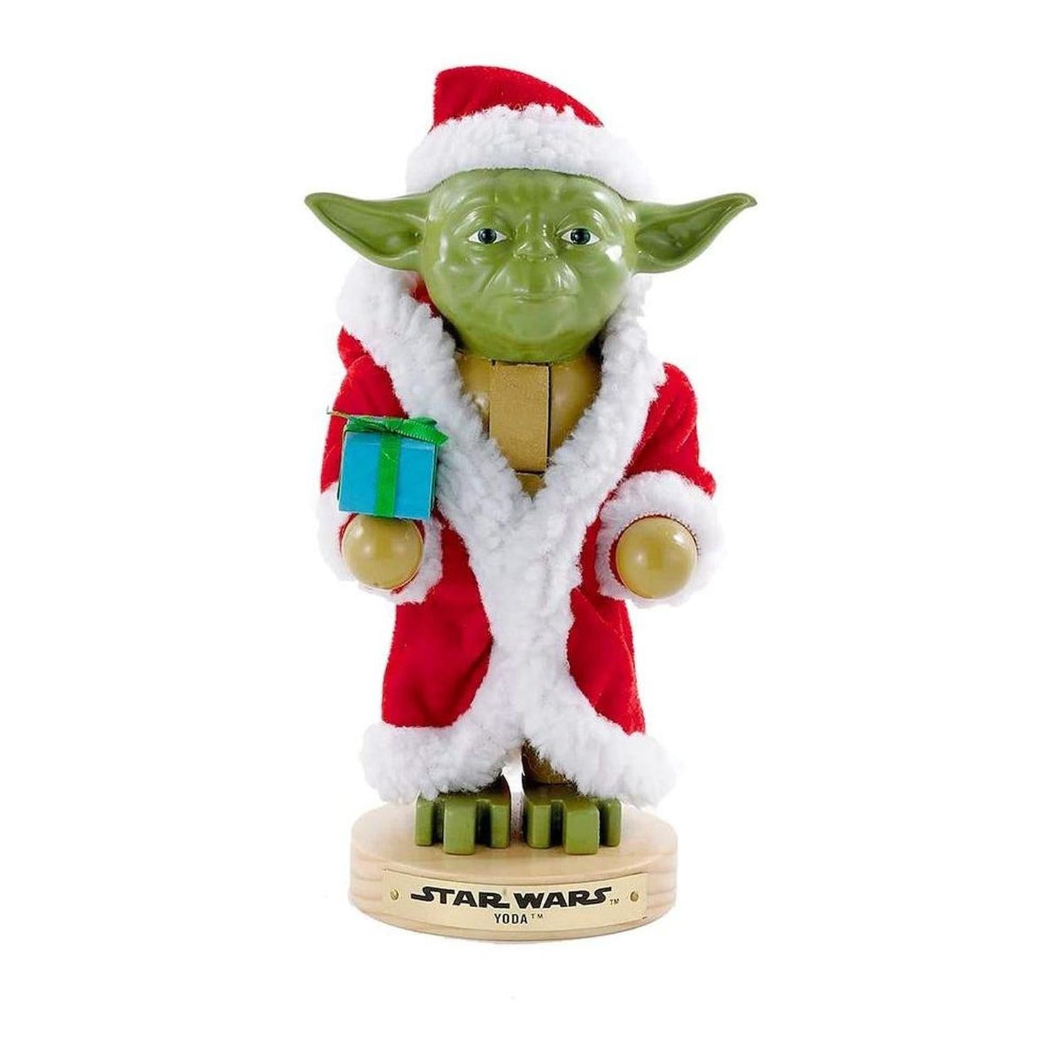 Kurt Adler 9-Inch Yoda in Santa Robe Nutcracker - - Nutcrackers