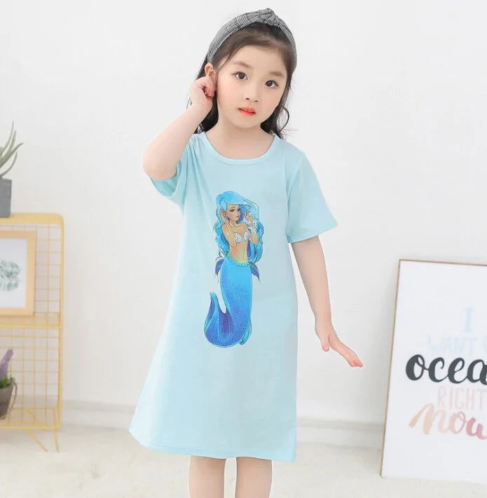 Summer Girls Nightgown Pajamas - Kia Day Design