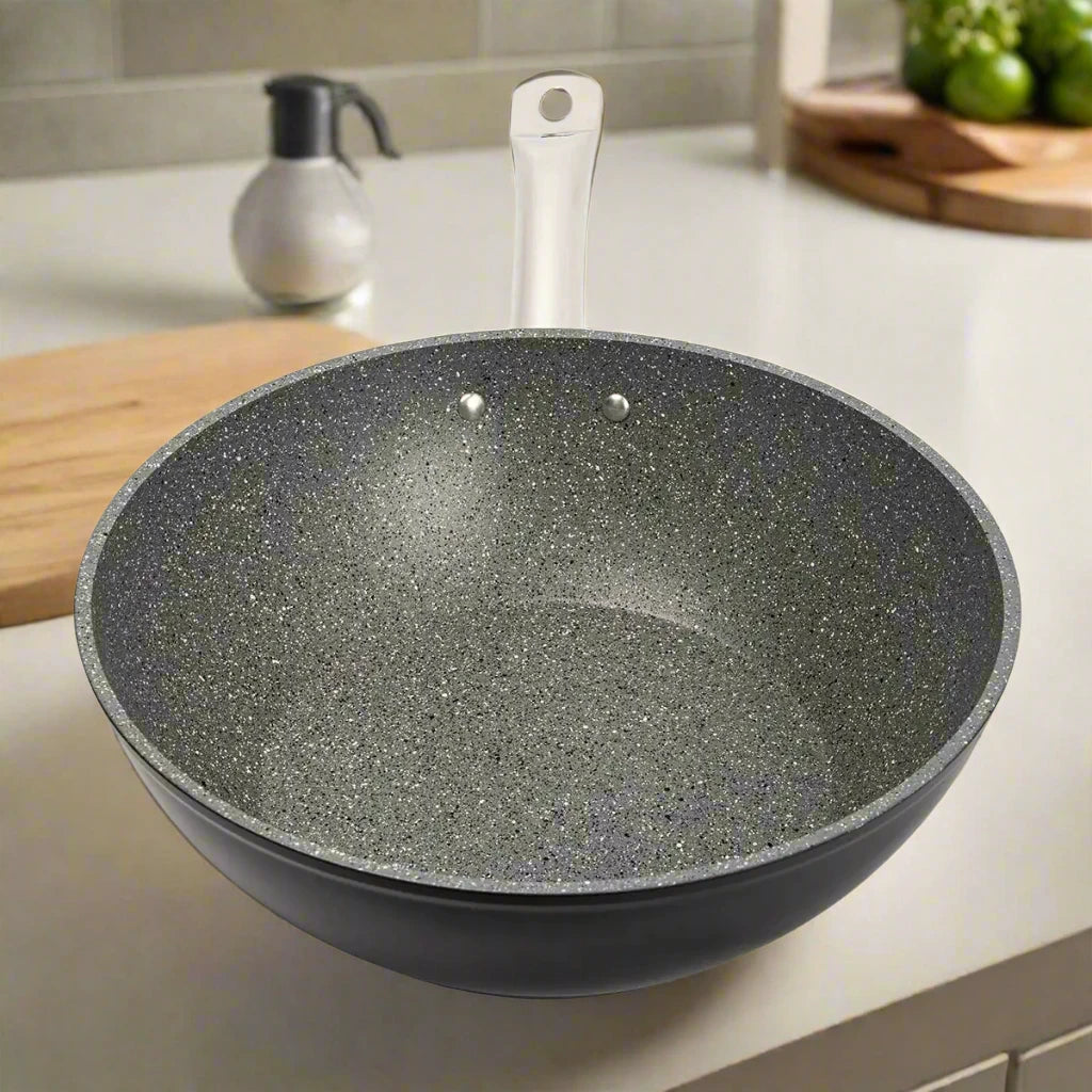 Serenk Excellence Granite Wok Pan, 28 cm