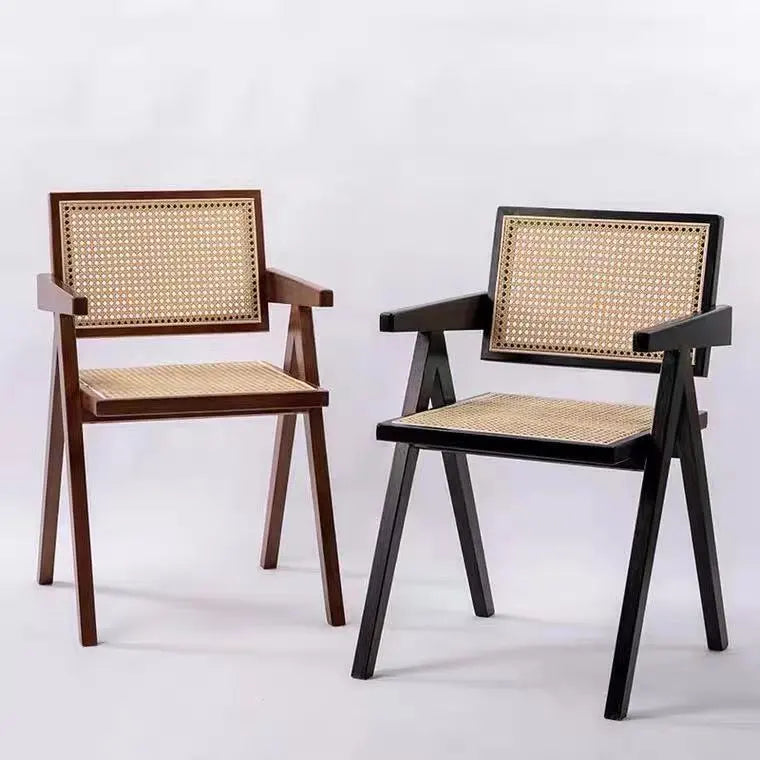 Nordic Solid Wood Rattan Chair Kia Day Design