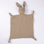 Baby Cotton Muslin Comforter Blanket Dark Khaki Cat