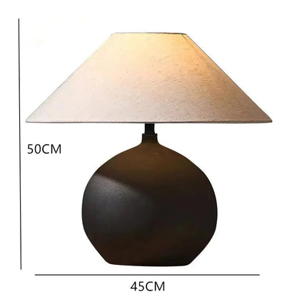 Zhongshan Ceramic Table Lamp - Vintage Japanese Style Kia Day Design