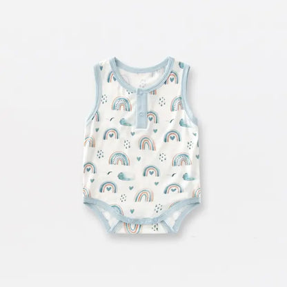Bamboo Fiber Baby Zippered Romper - Kia Day Design