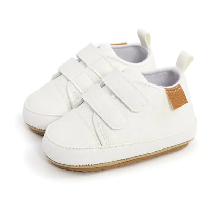 Multicolor Retro Leather Shoes Baby White 0-6 Months