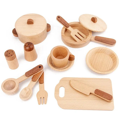 Log Wooden Kitchen Toy Kia Day Design